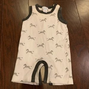 Feather Baby zebra onesie